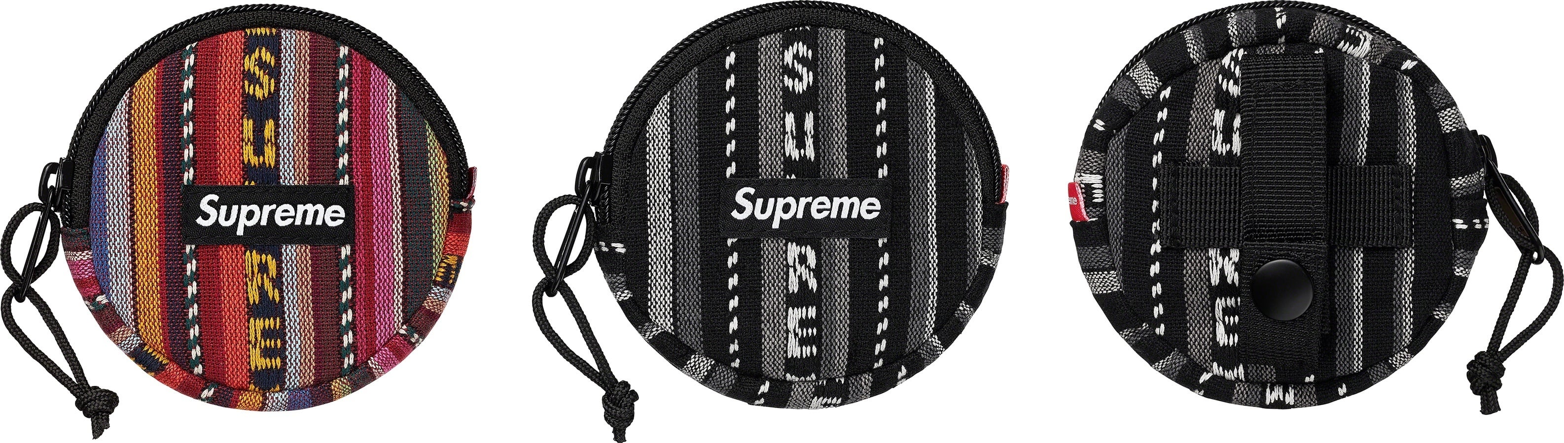 Woven Stripe Coin Pouch
